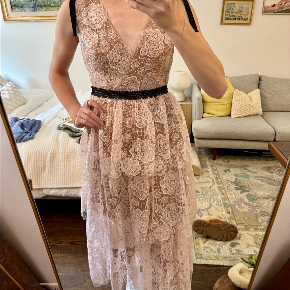 Pink Self Portrait Dress!